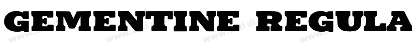 Gementine Regular字体转换